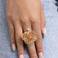 Luminescent Lattice - Gold - Paparazzi Ring Image