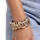 Warped Wheelhouse - Gold - Paparazzi Bracelet Image