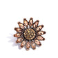 Sunflower Setting - Copper - Paparazzi Ring Image