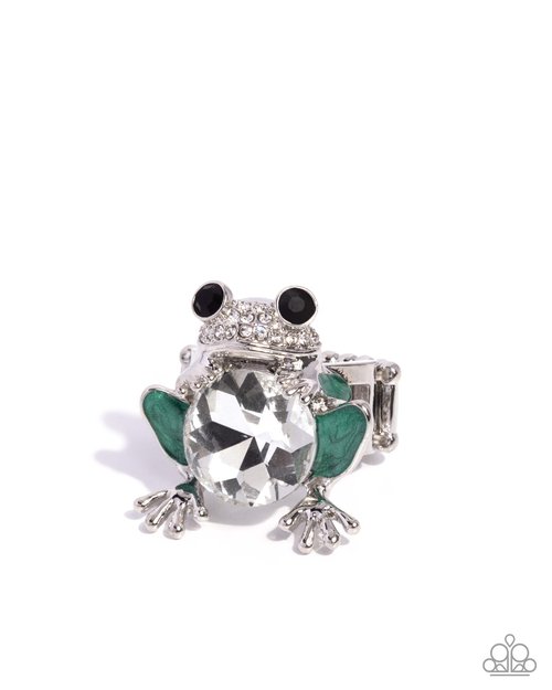 Frog Prince - Green - Paparazzi Ring Image