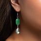 Brilliant Beauty Queen - Green - Paparazzi Earring Image