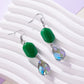 Brilliant Beauty Queen - Green - Paparazzi Earring Image