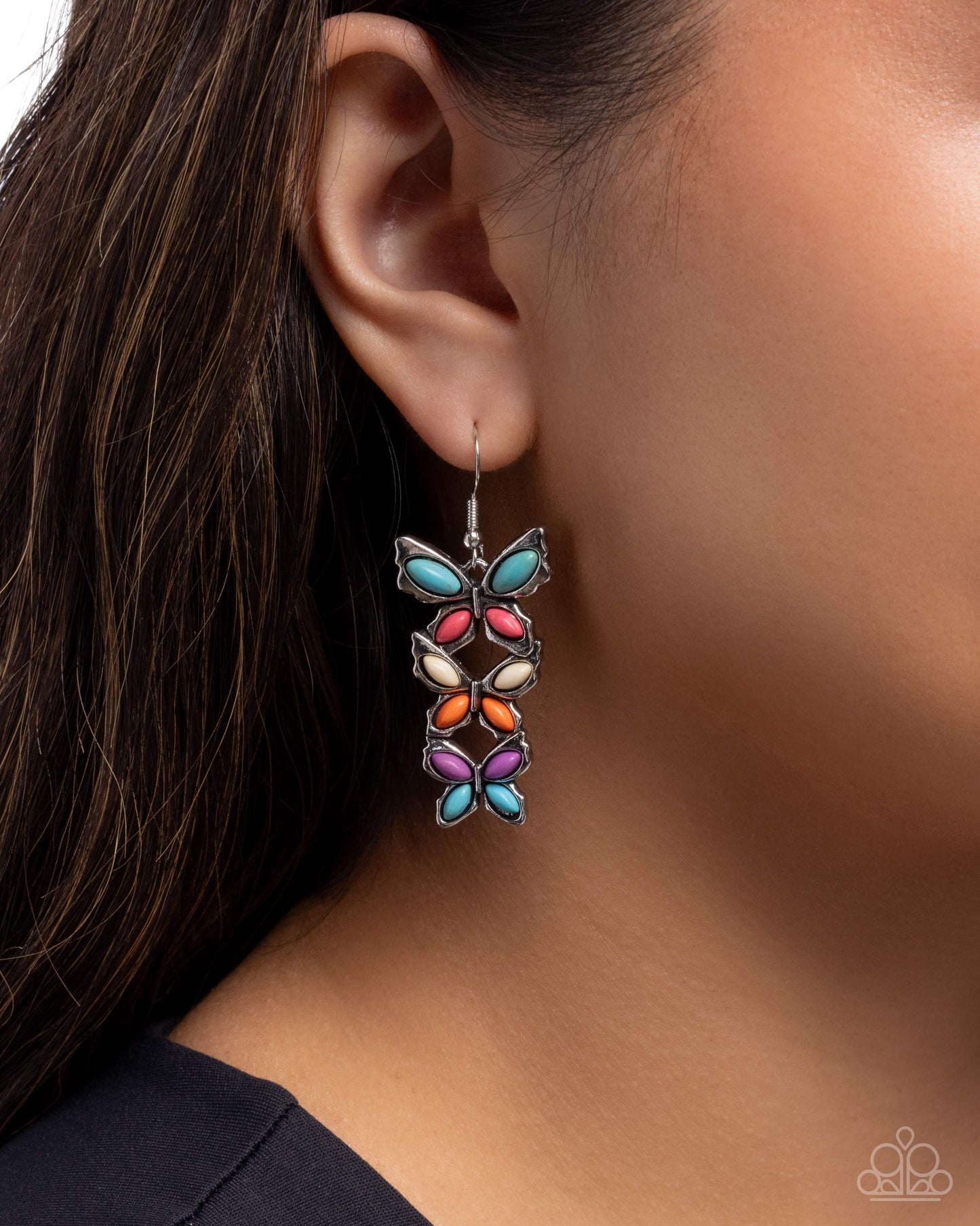 Fluttering Fantasy - Paparazzi Earring Image