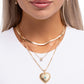 Love Letter Layers - Gold - Paparazzi Necklace Image