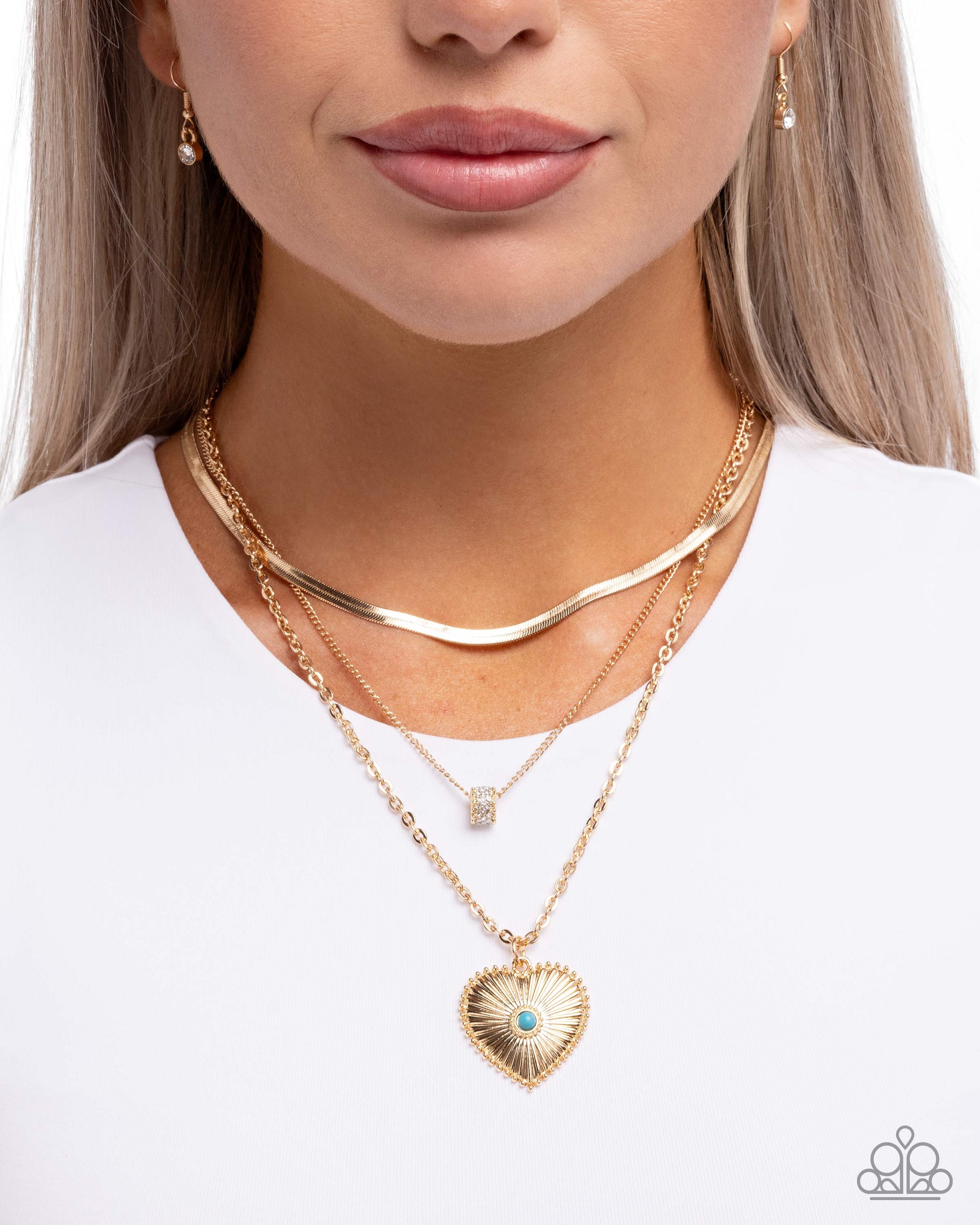 Love Letter Layers - Gold - Paparazzi Necklace Image