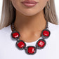Framing Fanatic - Red - Paparazzi Necklace Image