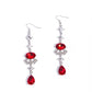Unmatched Shimmer - Red - Paparazzi Earring Image