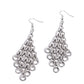 Decisive Delivery - Silver - Paparazzi Earring Image