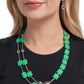 Shaping Color - Green - Paparazzi Necklace Image
