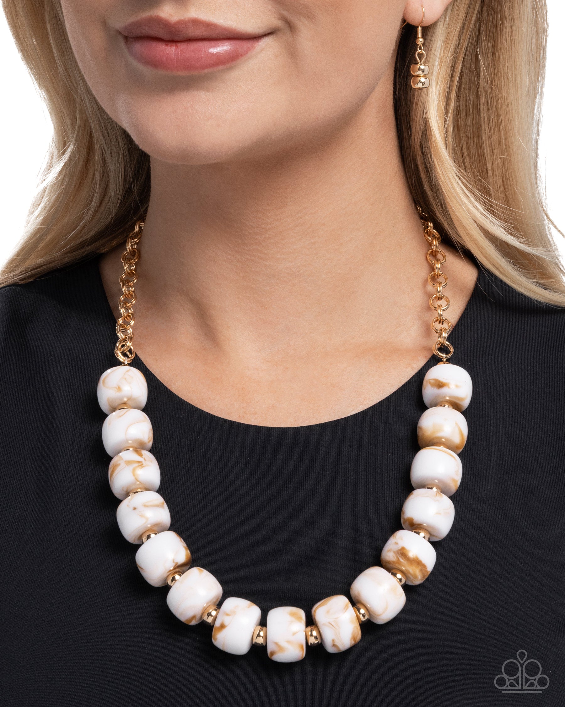 Swirled Serenity - Brown - Paparazzi Necklace Image