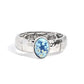 Oval Obsession - Blue - Paparazzi Bracelet Image