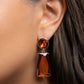 Carefree Character - Brown - Paparazzi Earring Image