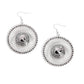 Wonderful Wheel - Silver - Paparazzi Earring Image