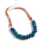 Bubbly Broadcast - Blue - Paparazzi Necklace Image