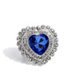 Head Over HEART - Blue - Paparazzi Ring Image