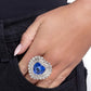 Head Over HEART - Blue - Paparazzi Ring Image