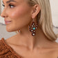 Cactus Cache - Brown - Paparazzi Earring Image