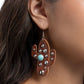 Cactus Cache - Brown - Paparazzi Earring Image