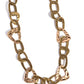 Triangle Triumph - Brass - Paparazzi Necklace Image