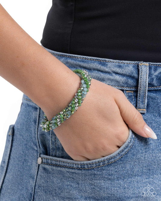 A Dash of Drama - Green - Paparazzi Bracelet Image