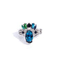 Sovereign Shapes - Blue - Paparazzi Ring Image