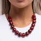 Swirled Serenity - Red - Paparazzi Necklace Image