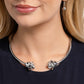 Rosy Radius - Silver - Paparazzi Necklace Image