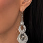 Notably Noir - Silver - Paparazzi Earring Image