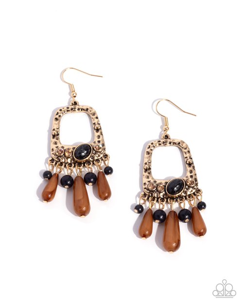 Creative Craft - Black - Paparazzi Earring Image