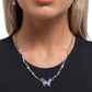 Gliding Glitz - Purple - Paparazzi Necklace Image