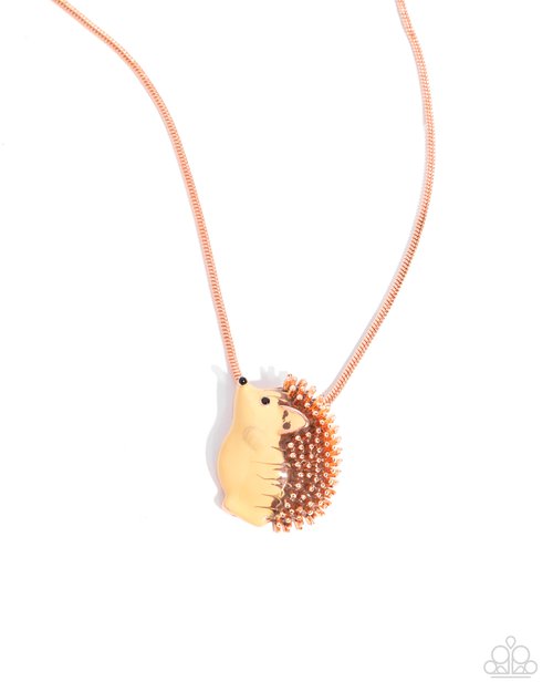 Porcupine Pizzazz - Copper - Paparazzi Necklace Image