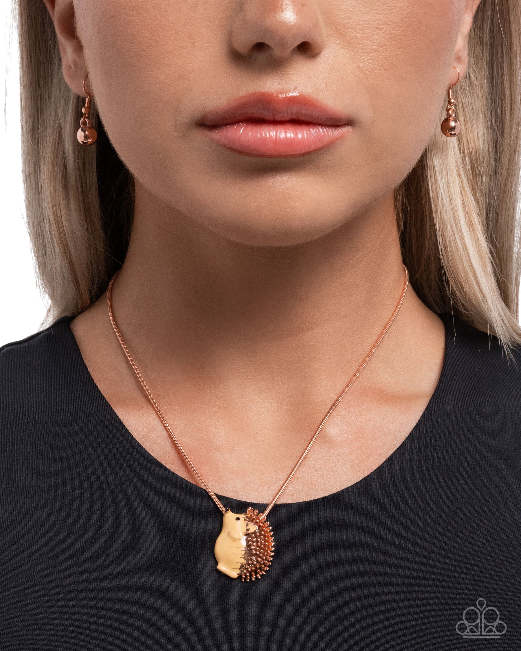 Porcupine Pizzazz - Copper - Paparazzi Necklace Image