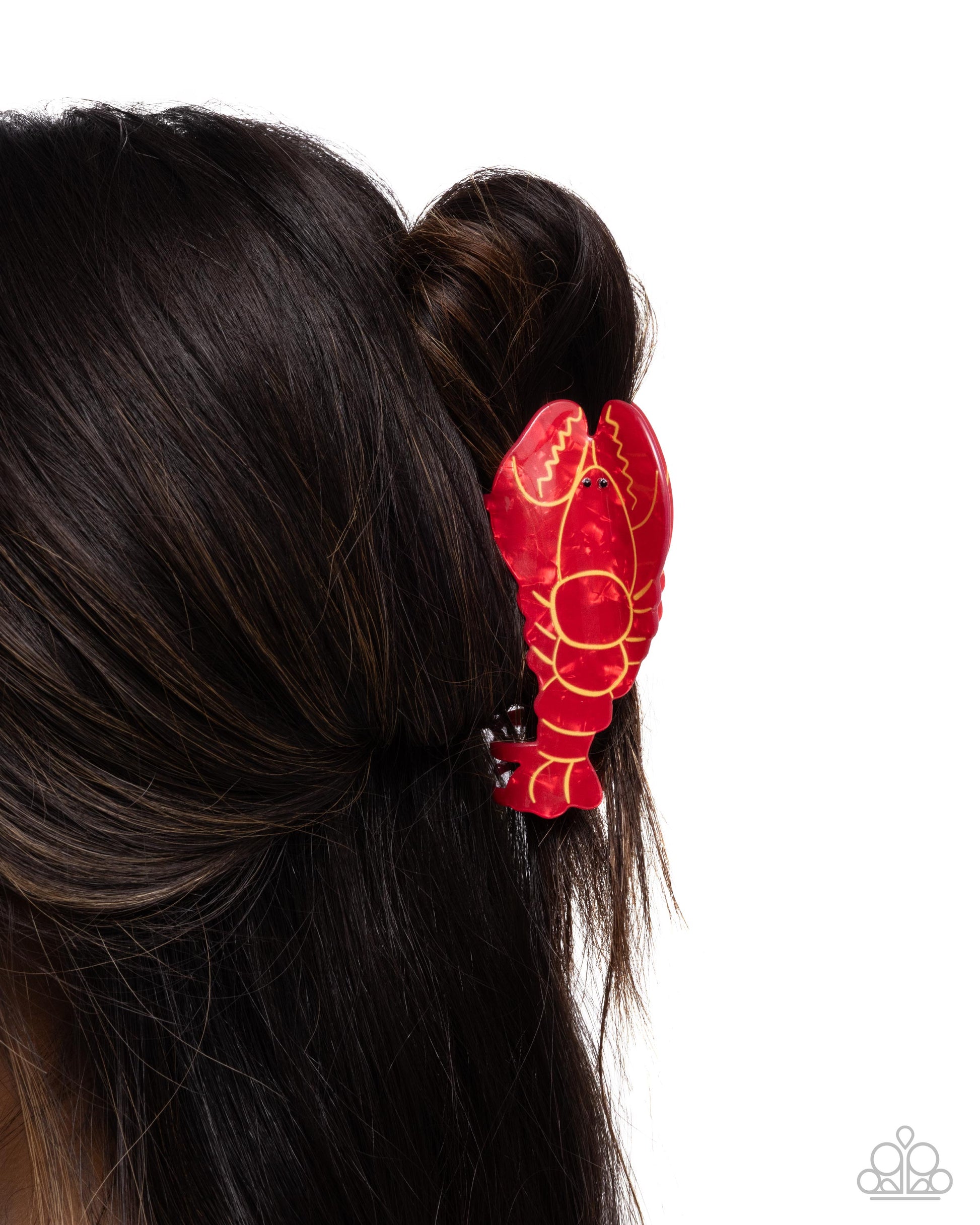 Lobster Leisure - Red - Paparazzi Hair Accessories Image