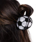Soccer Shimmer - Black - Paparazzi Hair Accessories Image