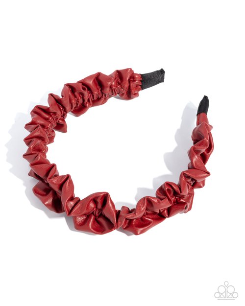 Ruffled Rebel - Red - Paparazzi Product Image