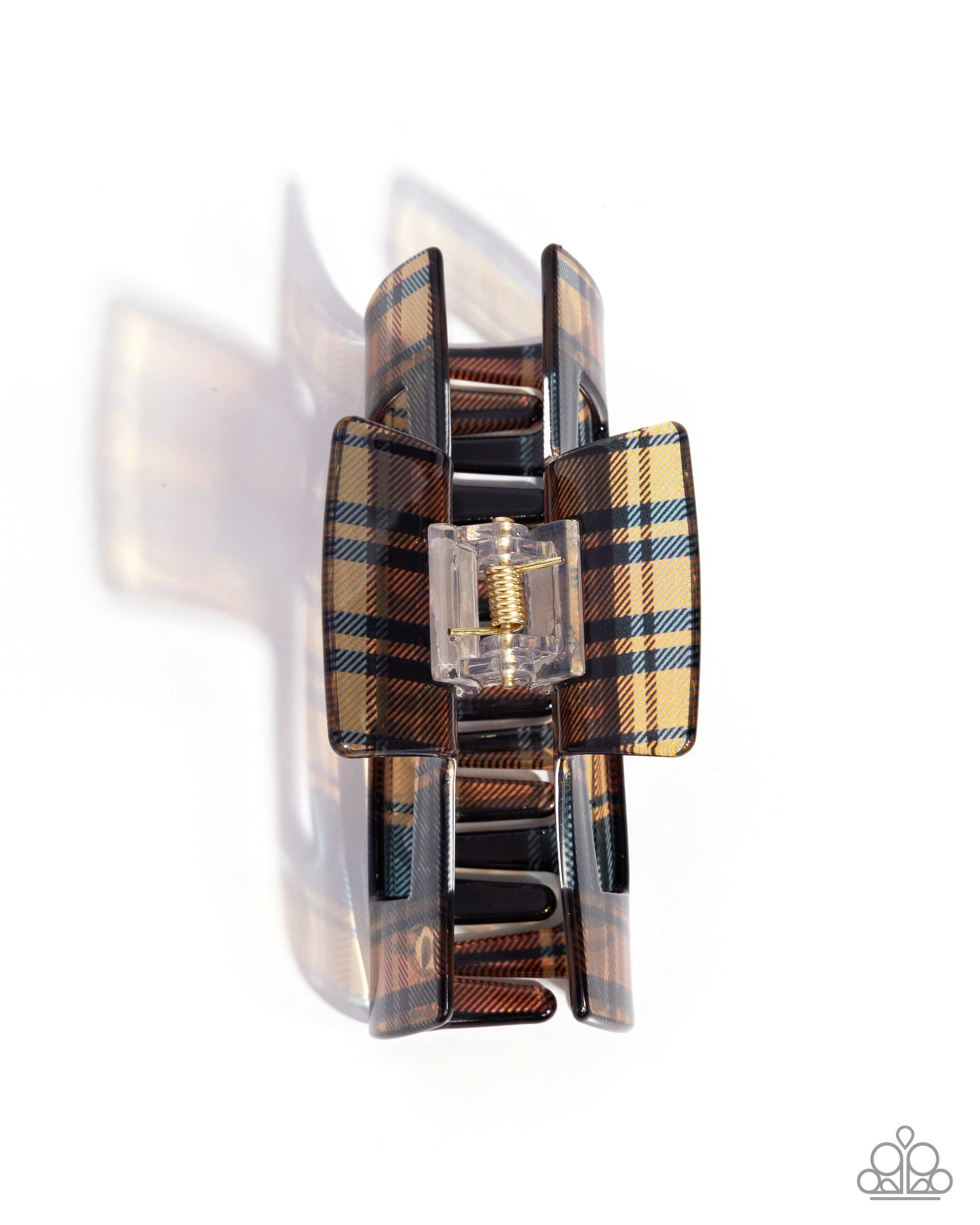 Prized Plaid - Brown - Paparazzi Hair Accessories Image