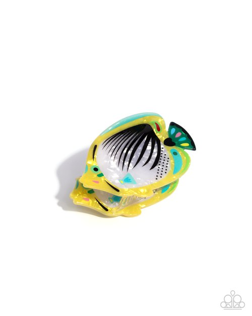 Tropical Tail - Yellow - Paparazzi Hair Accessories Image