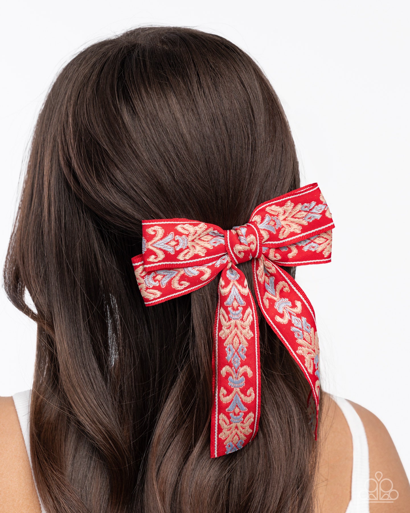 Printed Parlor - Red - Paparazzi Hair Accessories Image