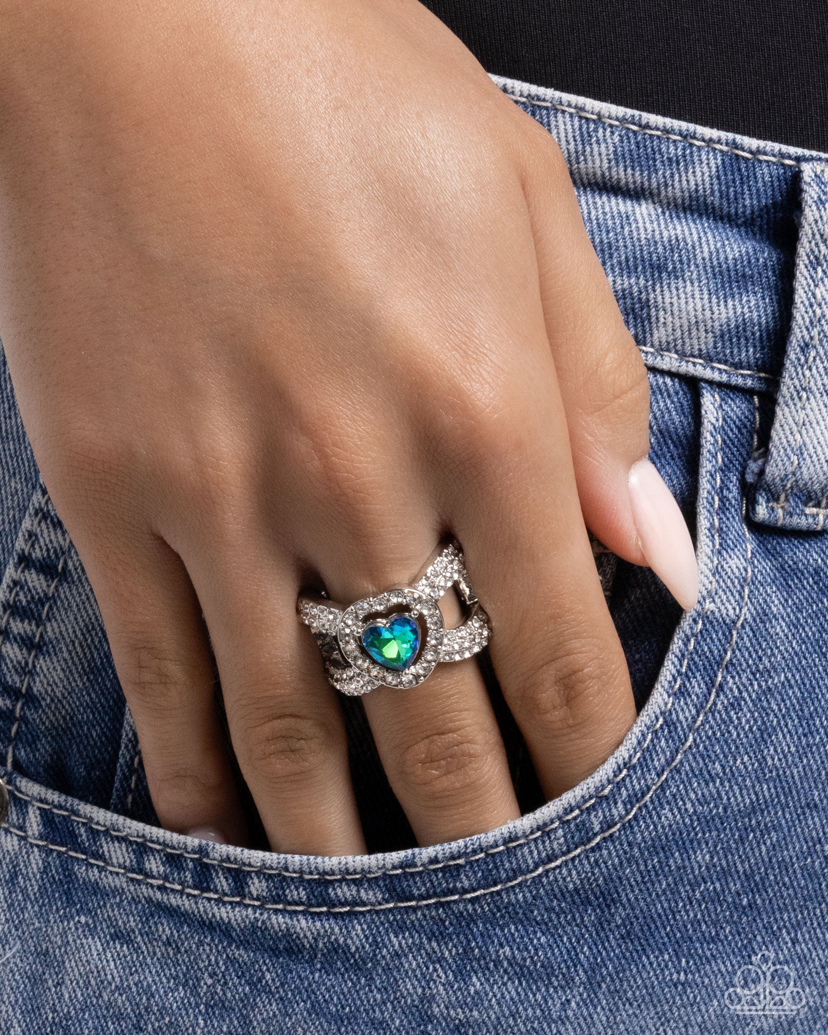 Lovely Levels - Green - Paparazzi Ring Image