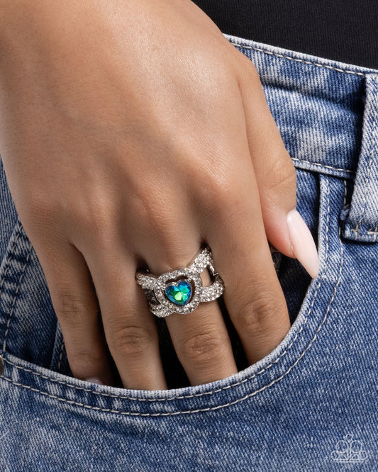 Lovely Levels - Green - Paparazzi Ring Image