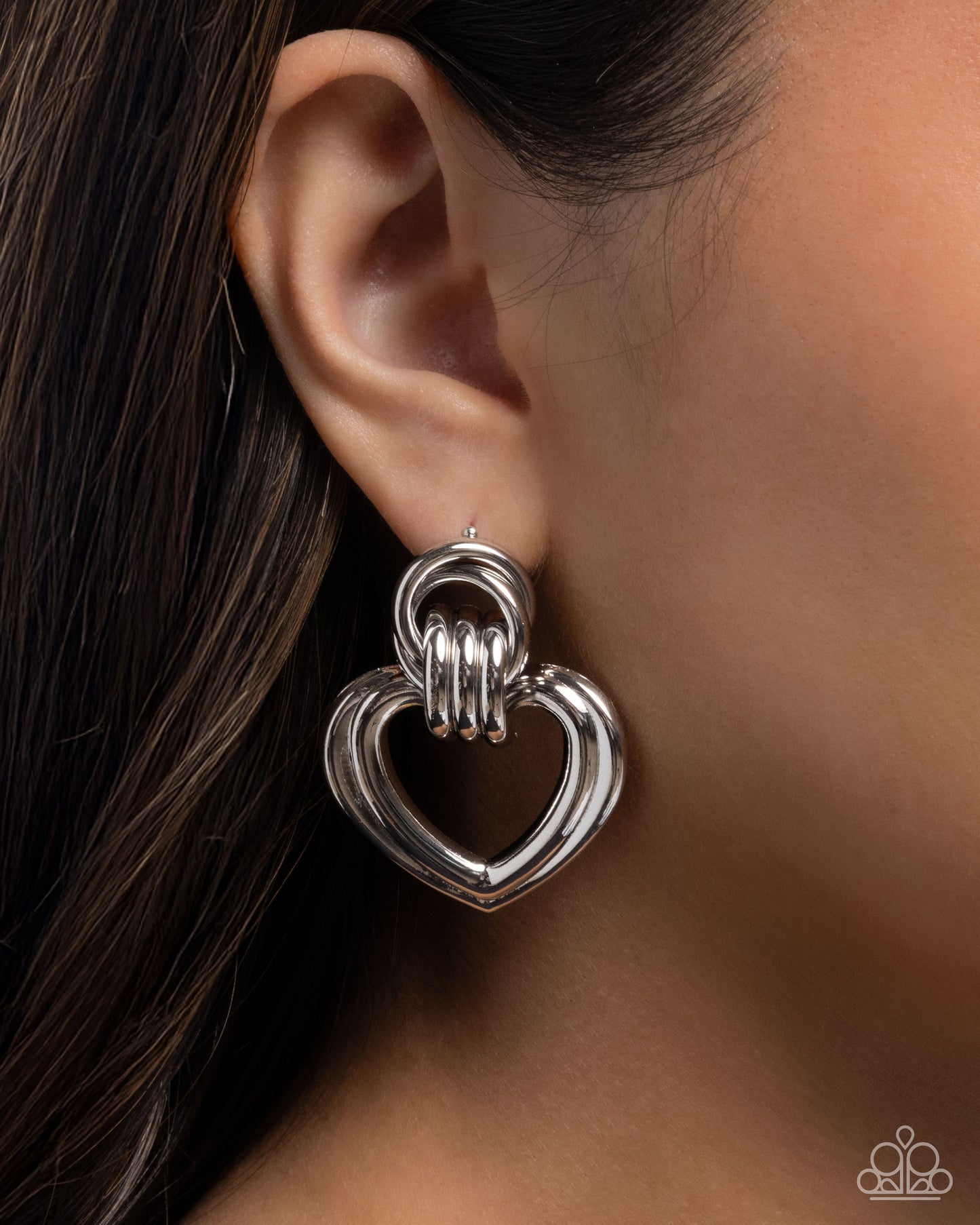Constant Calm - Silver - Paparazzi Earring Image