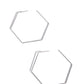 Handcrafted Hexagons - Silver - Paparazzi Earring Image