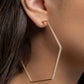 Handcrafted Hexagons - Gold - Paparazzi Earring Image
