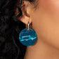 Spirited Show - Blue - Paparazzi Earring Image