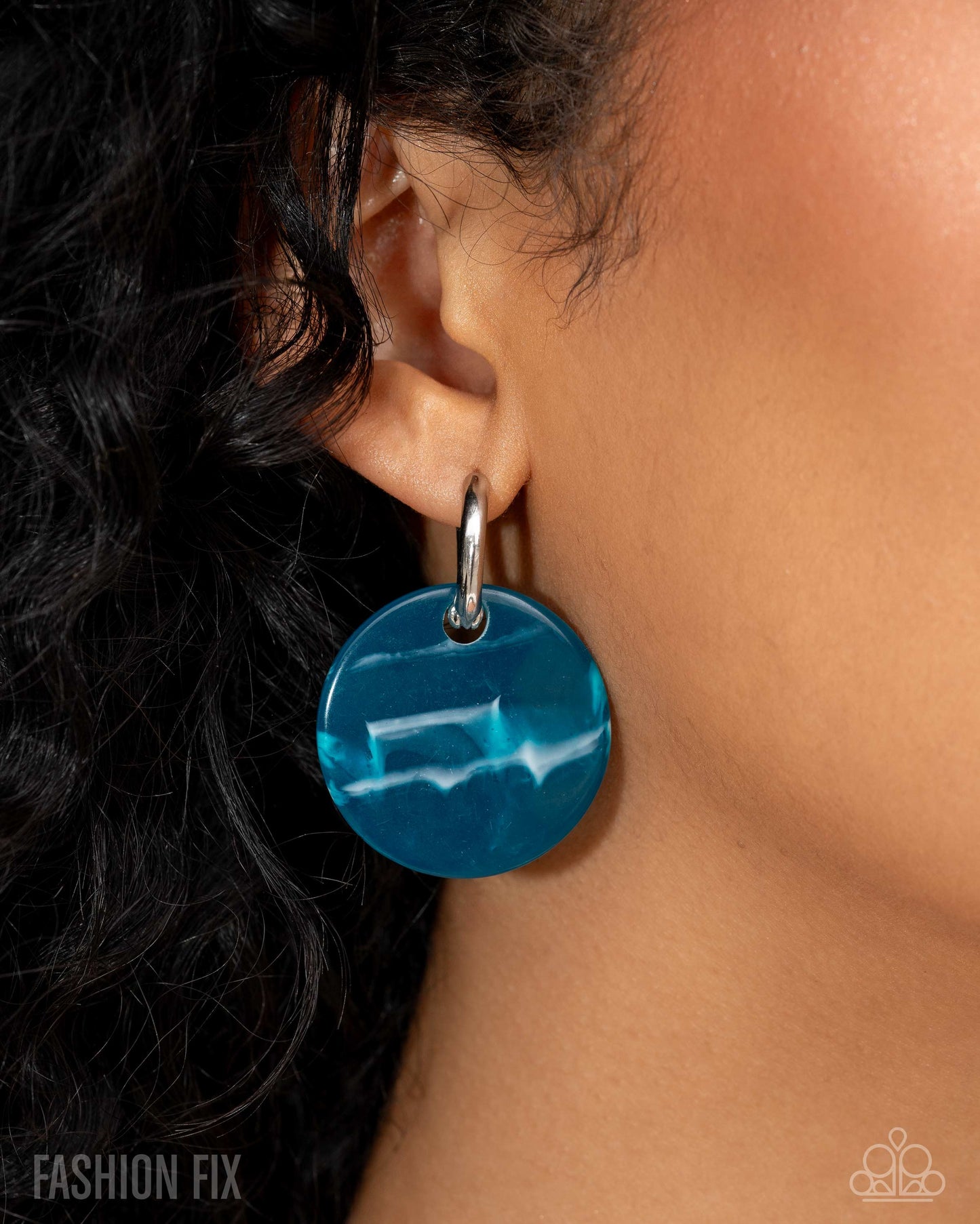 Spirited Show - Blue - Paparazzi Earring Image