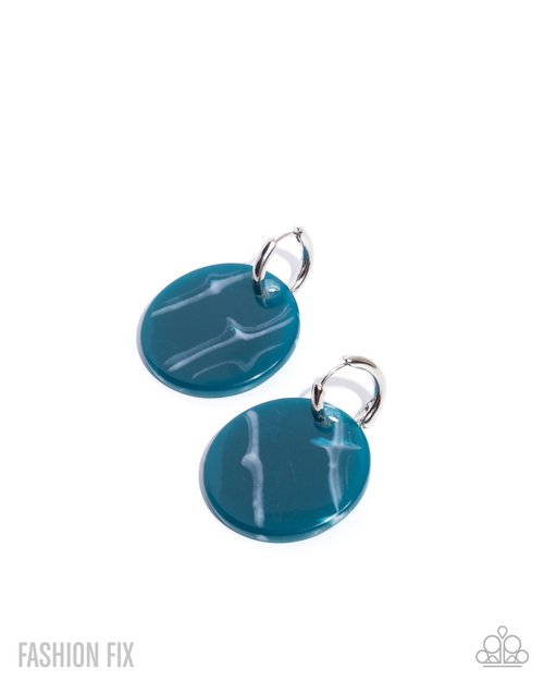 Spirited Show - Blue - Paparazzi Earring Image