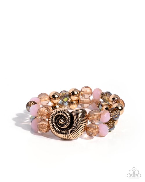 Snail Shimmer - Brown - Paparazzi Bracelet Image