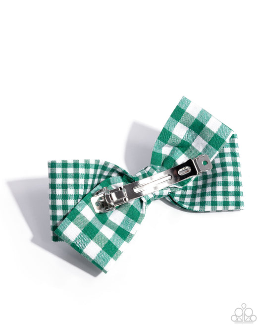 Picnic Pattern - Green - Paparazzi Hair Accessories Image