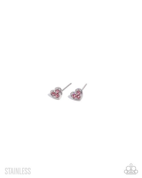 All My Affection - Pink - Paparazzi Earring Image