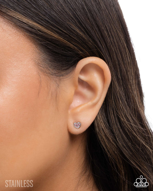 All My Affection - Pink - Paparazzi Earring Image